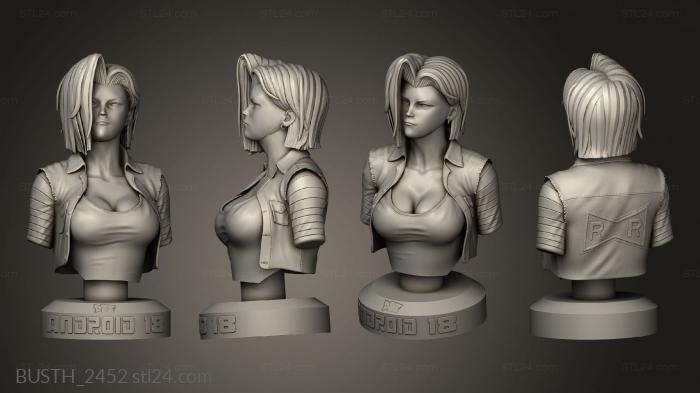 Busts of heroes and monsters (Bust Base, BUSTH_2452) 3D models for cnc