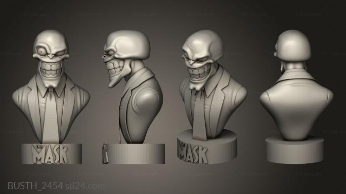 Busts of heroes and monsters (BUS To mascara, BUSTH_2454) 3D models for cnc
