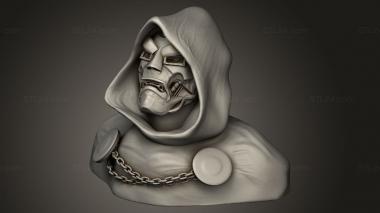 Busts of heroes and monsters (bust doom, BUSTH_2463) 3D models for cnc