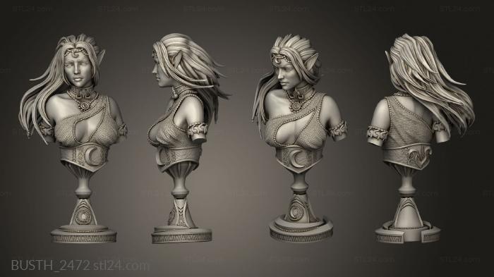 Busts of heroes and monsters (bust Kadnay, BUSTH_2472) 3D models for cnc