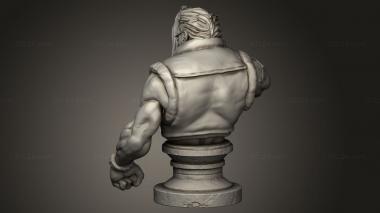 Busts of heroes and monsters (Bust Nash, BUSTH_2477) 3D models for cnc