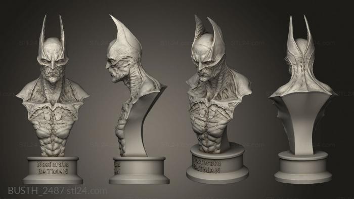 Busts of heroes and monsters (feratu batmans dis, BUSTH_2487) 3D models for cnc