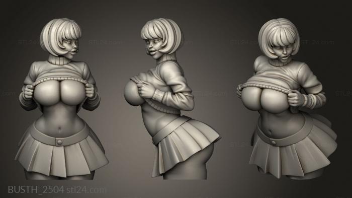 Busts of heroes and monsters (Bustholder Velma nsfw sfw, BUSTH_2504) 3D models for cnc