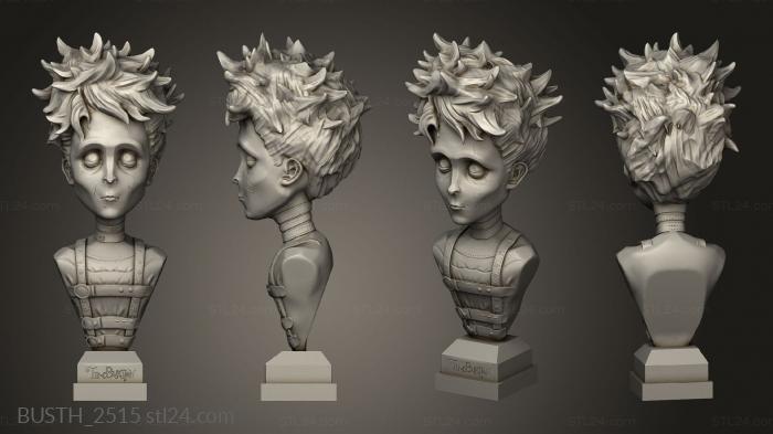 Busts of heroes and monsters (Bustos Halloween Edward aux mains dargent, BUSTH_2515) 3D models for cnc