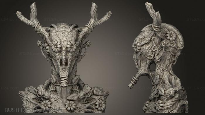 Busts of heroes and monsters (TREE MAN, BUSTH_2522) 3D models for cnc