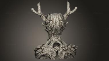 Busts of heroes and monsters (TREE MAN, BUSTH_2522) 3D models for cnc