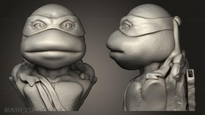 Busts of heroes and monsters (Donatello, BUSTH_2525) 3D models for cnc