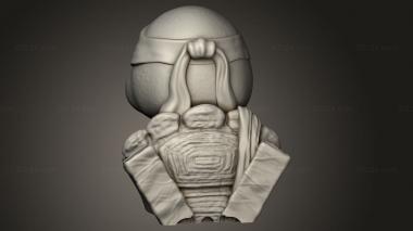 Busts of heroes and monsters (Donatello, BUSTH_2525) 3D models for cnc