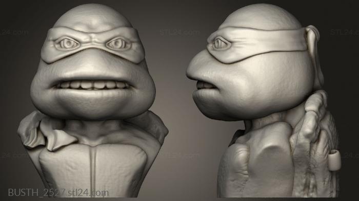 Busts of heroes and monsters (Donatello, BUSTH_2527) 3D models for cnc