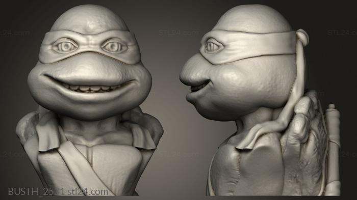 Busts of heroes and monsters (Donatello base, BUSTH_2531) 3D models for cnc
