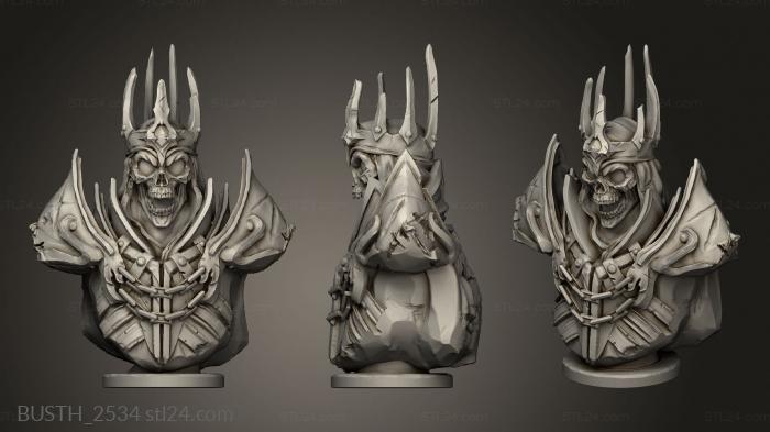 Busts of heroes and monsters (Lich, BUSTH_2534) 3D models for cnc