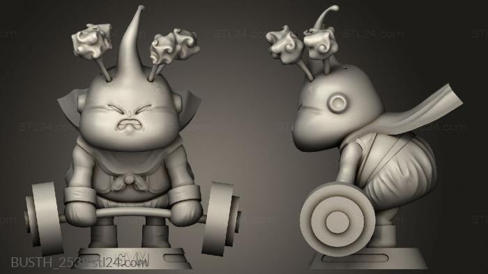Busts of heroes and monsters (Buu, BUSTH_2538) 3D models for cnc