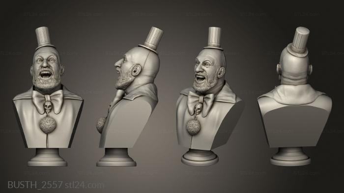 Busts of heroes and monsters (Captain Spaulding, BUSTH_2557) 3D models for cnc