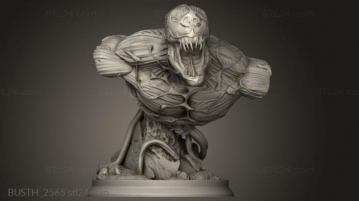 Busts of heroes and monsters (Carnage, BUSTH_2565) 3D models for cnc