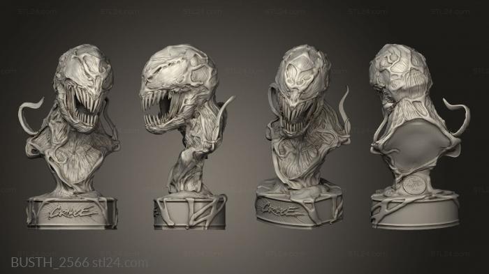 Busts of heroes and monsters (Carnage pop totem, BUSTH_2566) 3D models for cnc