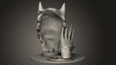 Busts of heroes and monsters (Catwoman Base, BUSTH_2577) 3D models for cnc