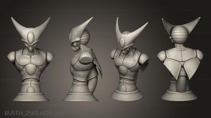 Busts of heroes and monsters (CELL CELULA IMPERFECTO, BUSTH_2581) 3D models for cnc