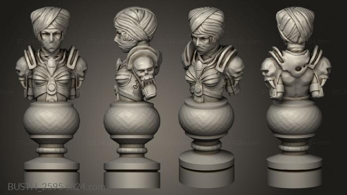 Busts of heroes and monsters (Chess Star Wars, BUSTH_2595) 3D models for cnc