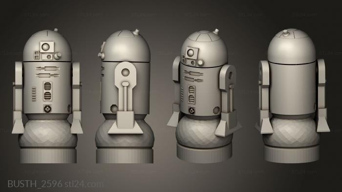 Busts of heroes and monsters (Chess Star Wars, BUSTH_2596) 3D models for cnc