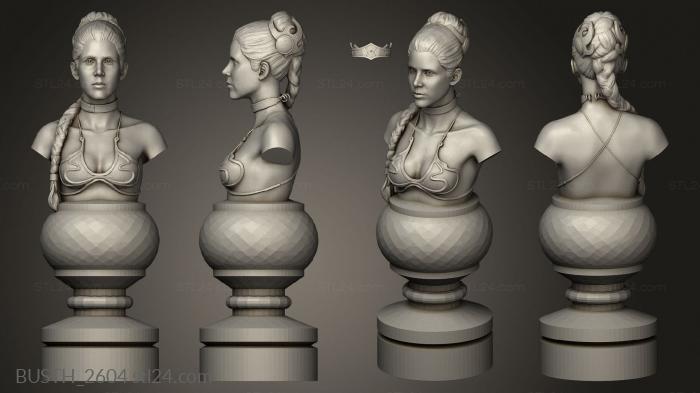 Busts of heroes and monsters (Chess Star Wars, BUSTH_2604) 3D models for cnc