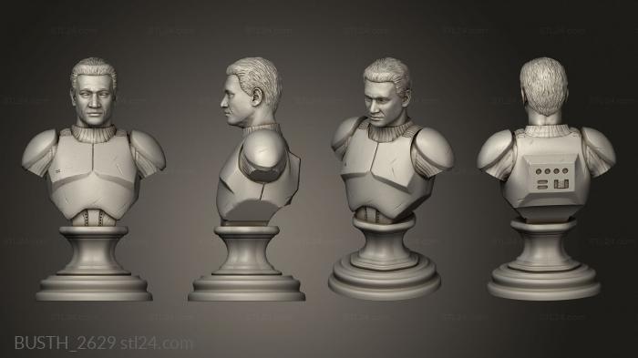 Busts of heroes and monsters (Clone Troopers, BUSTH_2629) 3D models for cnc