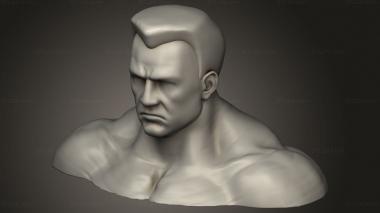 Busts of heroes and monsters (colossus, BUSTH_2642) 3D models for cnc