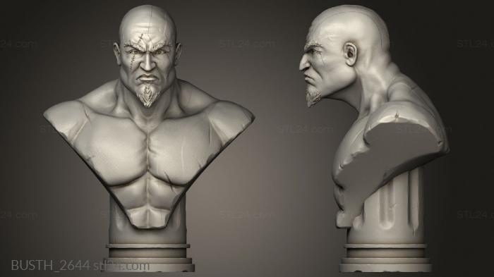 Busts of heroes and monsters (columna, BUSTH_2644) 3D models for cnc