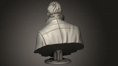 Busts of heroes and monsters (Commissioner Gordon, BUSTH_2646) 3D models for cnc