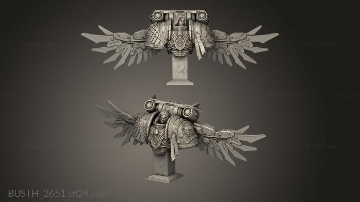 Busts of heroes and monsters (Corvus Corax, BUSTH_2651) 3D models for cnc