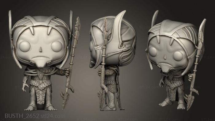 Busts of heroes and monsters (Corvus Glaive Funko Julio Cesar, BUSTH_2652) 3D models for cnc
