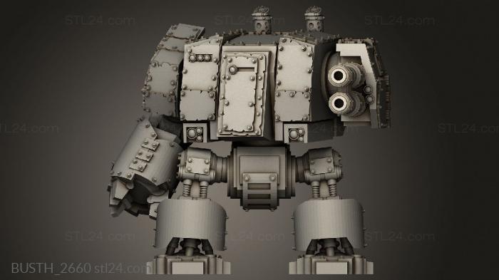 Busts of heroes and monsters (Crusader Klaw Walker Engine, BUSTH_2660) 3D models for cnc