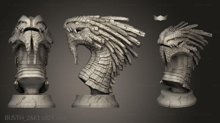 Busts of heroes and monsters (Crystal Dragon Vlado Turek, BUSTH_2661) 3D models for cnc