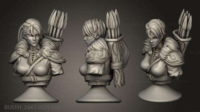 Busts of heroes and monsters (Cursed Forge goliath warrior female folder, BUSTH_2663) 3D models for cnc