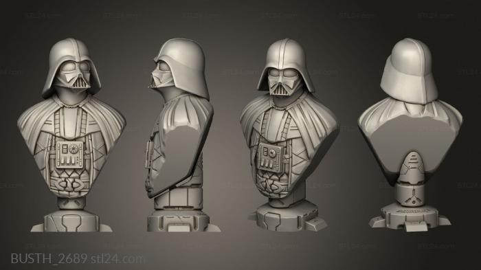 Busts of heroes and monsters (Darth Vader eastman, BUSTH_2689) 3D models for cnc