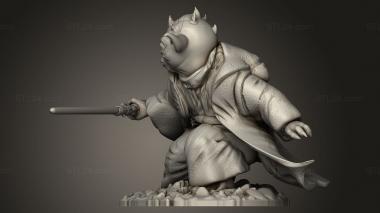 Busts of heroes and monsters (Darth Yaddle Yoda, BUSTH_2694) 3D models for cnc