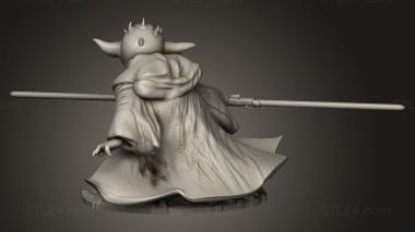 Busts of heroes and monsters (Darth Yaddle Yoda, BUSTH_2694) 3D models for cnc