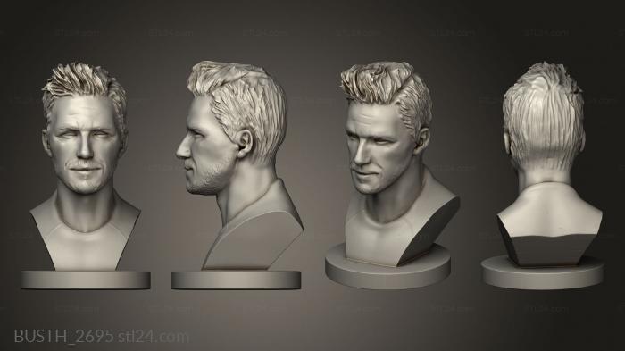 Busts of heroes and monsters (david beckham whv vaibhav singh, BUSTH_2695) 3D models for cnc