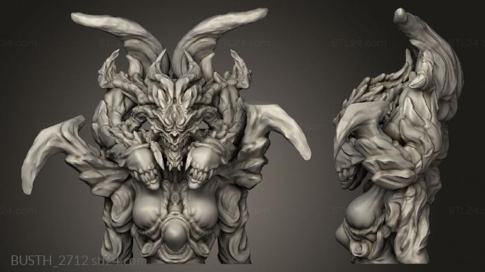 Busts of heroes and monsters (diablo, BUSTH_2712) 3D models for cnc