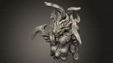 Busts of heroes and monsters (diablo, BUSTH_2712) 3D models for cnc