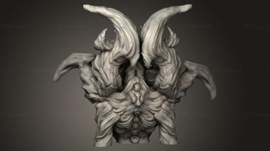 Busts of heroes and monsters (diablo, BUSTH_2712) 3D models for cnc