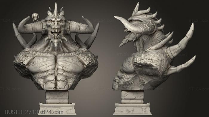 Busts of heroes and monsters (Diablo, BUSTH_2713) 3D models for cnc