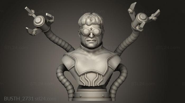 Busts of heroes and monsters (Doc Ock Wekster adjustment pin, BUSTH_2731) 3D models for cnc