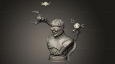 Busts of heroes and monsters (Doc Ock Wekster adjustment pin, BUSTH_2731) 3D models for cnc