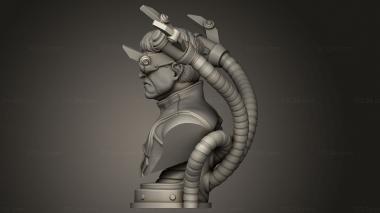 Busts of heroes and monsters (Doc Ock Wekster adjustment pin, BUSTH_2731) 3D models for cnc