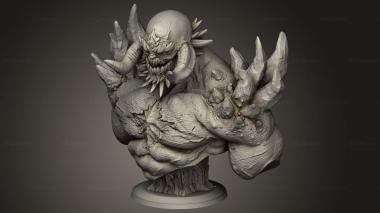 Busts of heroes and monsters (Doomsday, BUSTH_2737) 3D models for cnc