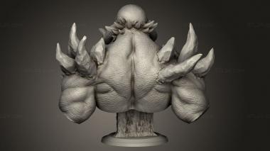 Busts of heroes and monsters (Doomsday, BUSTH_2737) 3D models for cnc