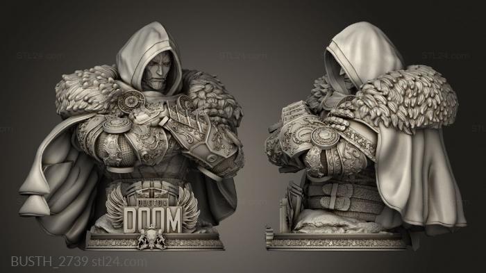 Busts of heroes and monsters (Dr Doom Base, BUSTH_2739) 3D models for cnc