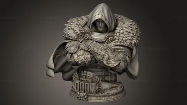 Busts of heroes and monsters (Dr Doom Base, BUSTH_2739) 3D models for cnc