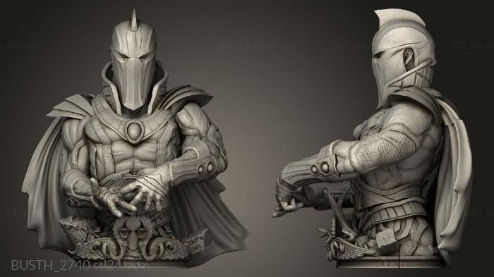 Busts of heroes and monsters (Dr Fate, BUSTH_2740) 3D models for cnc