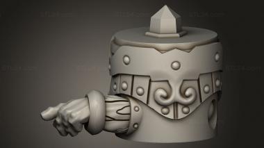 Busts of heroes and monsters (Dw Totems Brazier, BUSTH_2748) 3D models for cnc